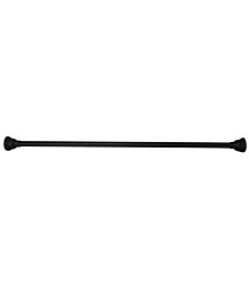 72-inch Tension Shower Rod with Decorative Flange in Oil Rubbed Bronze