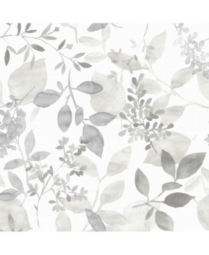 Nuwallpaper 20.5" X 2592" Breezy Peel Stick Wallpaper In Gray