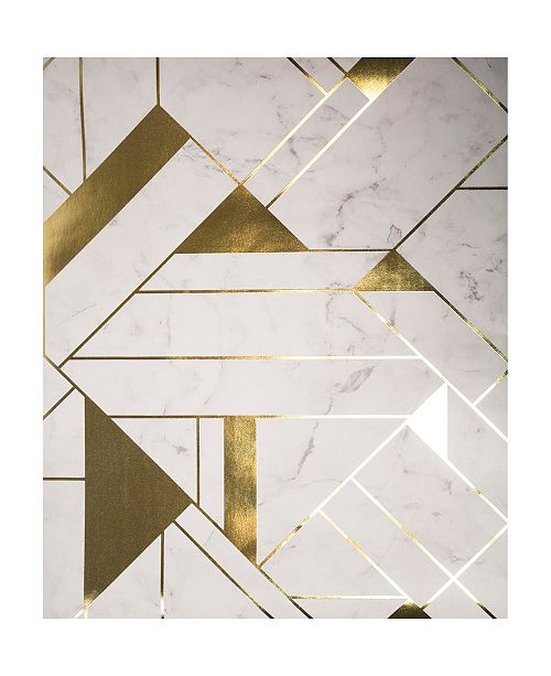 Advantage 20.5" x 369" Gulliver Marble Geometric Wallpaper & Reviews