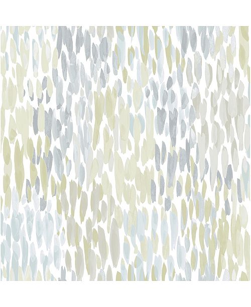 Nuwallpaper 20 5 X 216 Blue Make It Rain Peel Stick Wallpaper