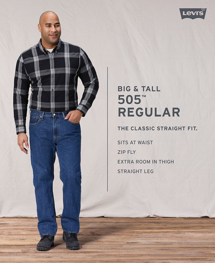 Levi's Men's Big & Tall 505™ Original-Fit Jeans & Reviews - Jeans 