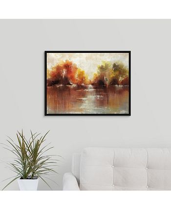 GreatBigCanvas - 24 in. x 18 in. "Jeweled Water" by  Sydney Edmunds Canvas Wall Art