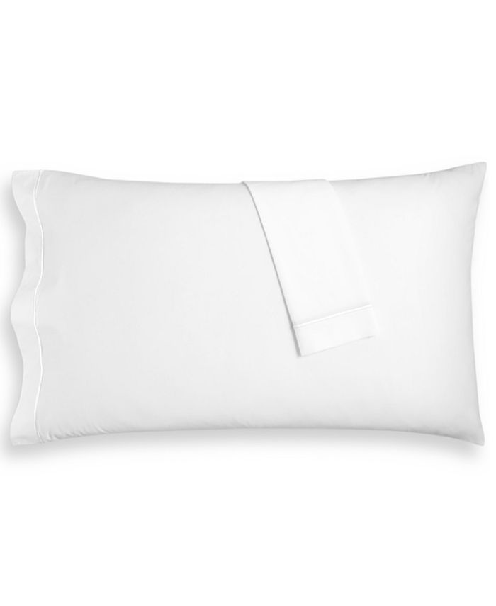 Hotel Collection Italian Percale 100 Cotton Pillowcase Pair, Standard
