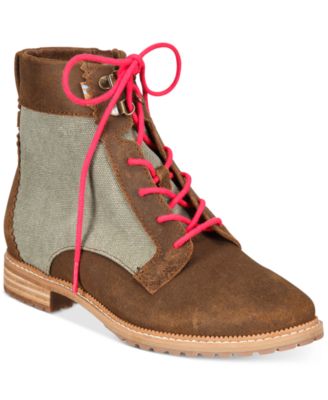 toms lace up booties