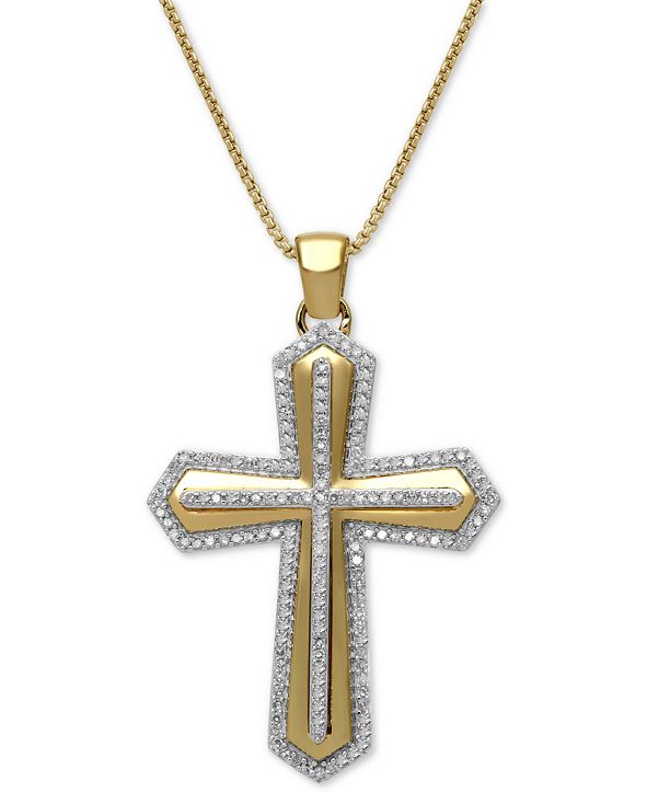 Macy's Men's Diamond Cross 22