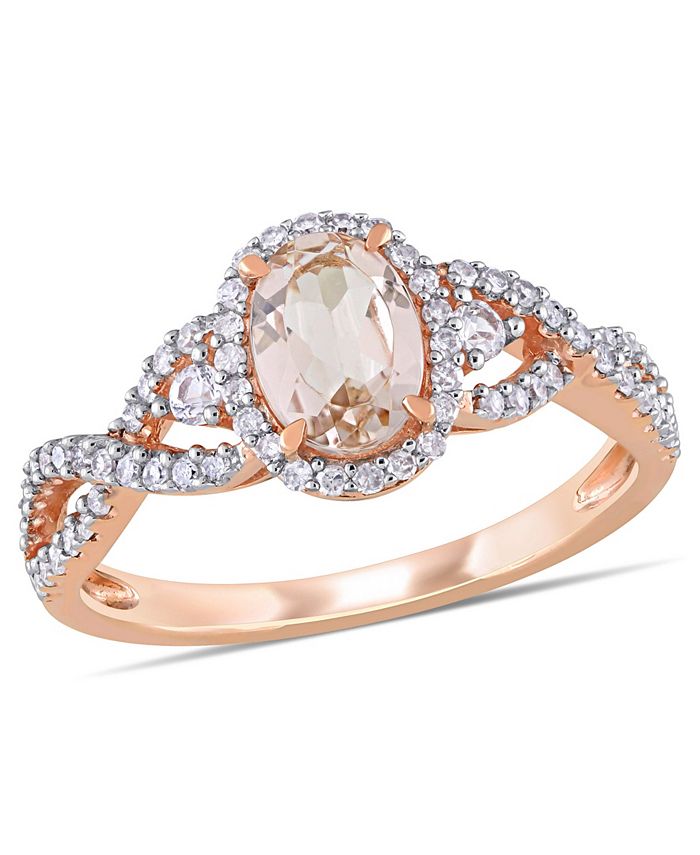 Morganite and deals sapphire ring
