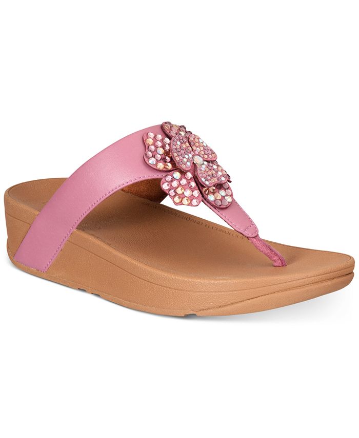 FitFlop Lottie Corsage Thong Sandals - Macy's
