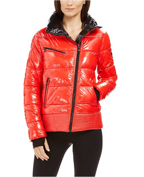 Michael Kors High Shine Asymmetrical Puffer Coat Reviews