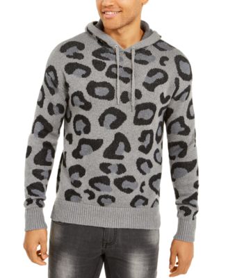 mens leopard hoodie