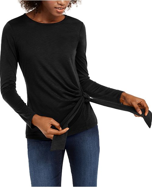 Inc International Concepts I N C Side Tie Top Created For Macy S