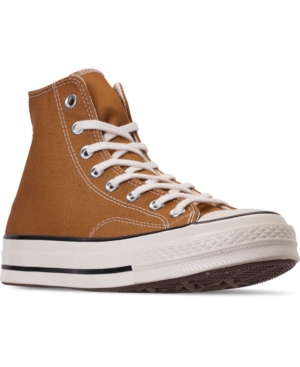 Converse Men's Chuck Taylor All Star 70 Chenille High Top Casual Sneakers From Finish Line In Wheat/cinnamon/egret