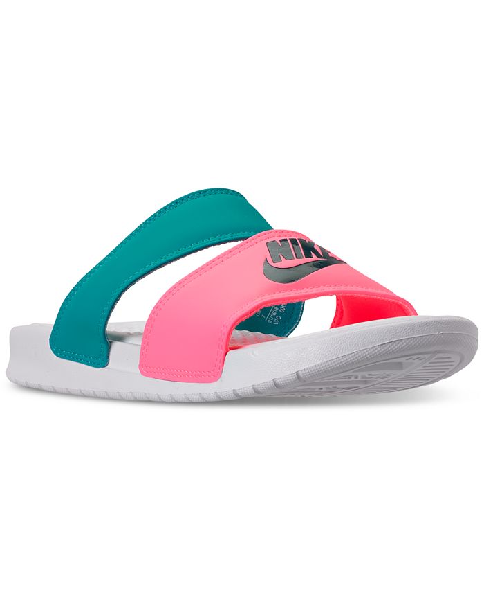 Nike Women's Benassi Duo Ultra Slide Sandals from Finish Line & Reviews ...