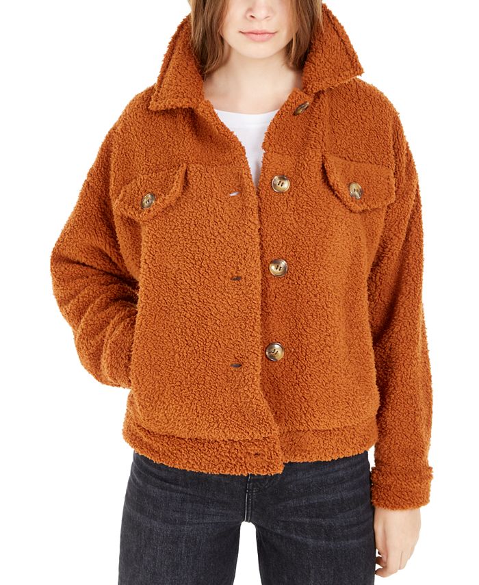 Hippie Rose Juniors Sherpa Trucker Jacket Macy s