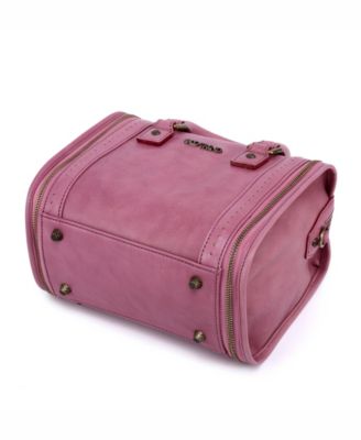 Women's Genuine Leather Mini Trunk Crossbody Bag