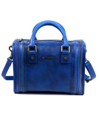 Mini Trunk Leather Top Handle Crossbody Bag