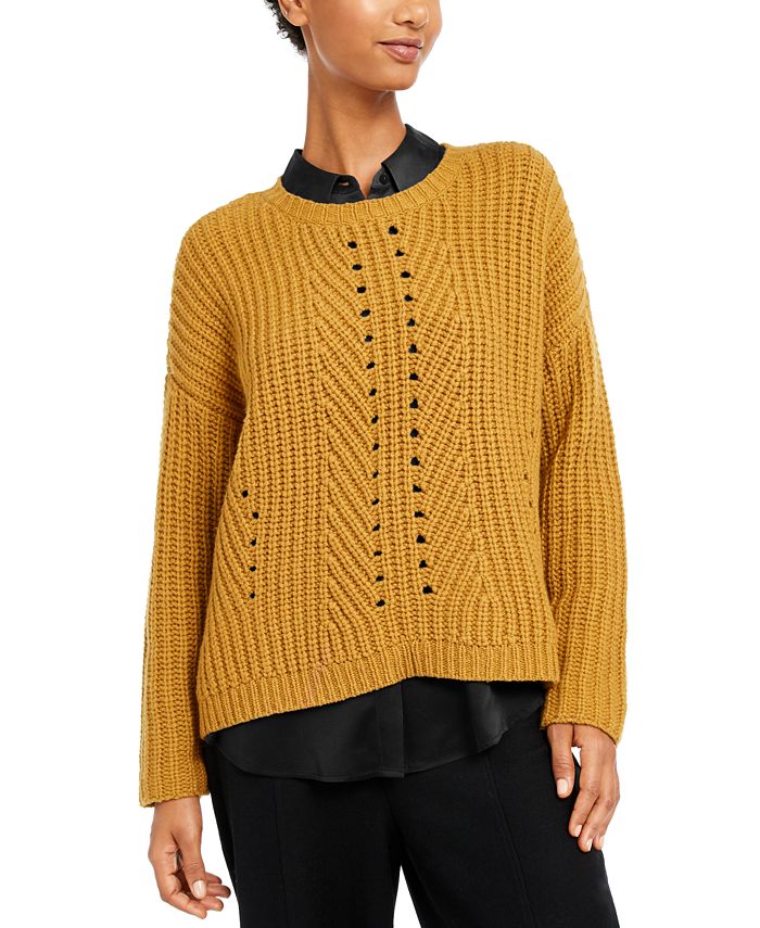 Eileen fisher top yellow sweater