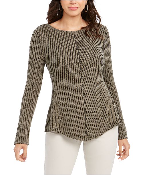 Style Co Ribbed Knit Sweater Created For Macy S Reviews