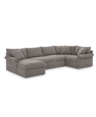 CLOSEOUT! Wedport 4-Pc. Fabric Modular Sectional with Chaise, Created for Macy's
