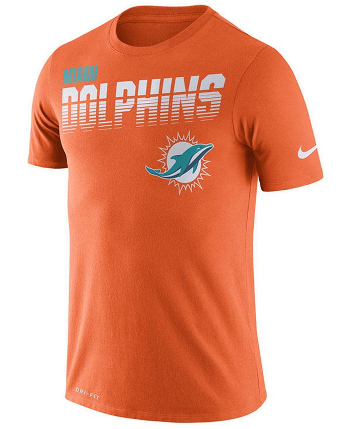 Nike Men's Miami Dolphins Sideline Legend Line of Scrimmage T-Shirt ...