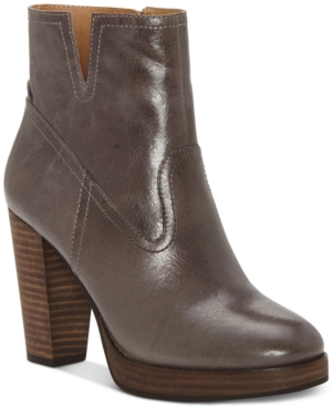 LUCKY BRAND WOMEN'S QUINTEI LEATHER BOOTIES WOMEN'S SHOES
