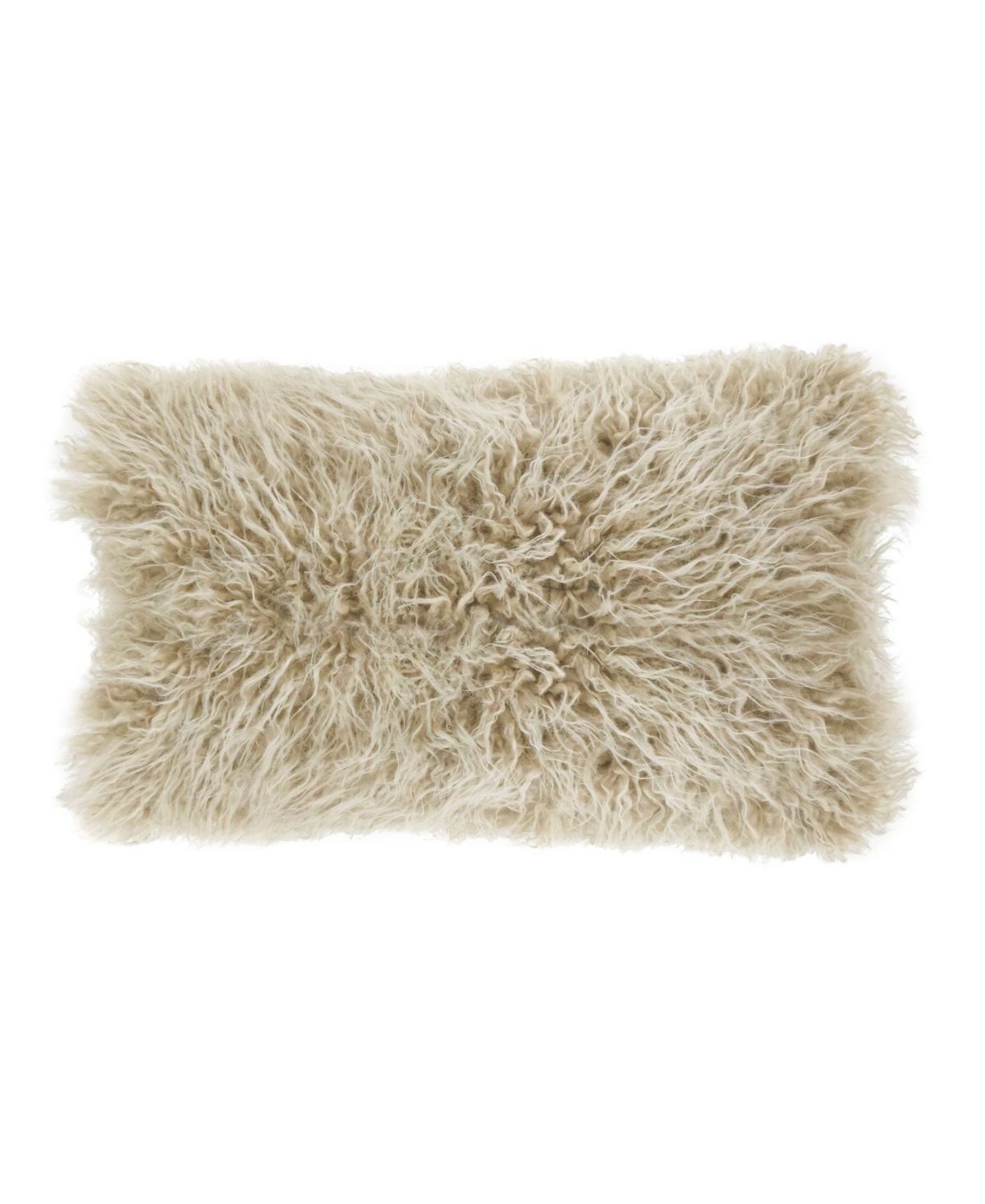 Saro Lifestyle Mongolian Faux Fur Decorative Pillow, 12