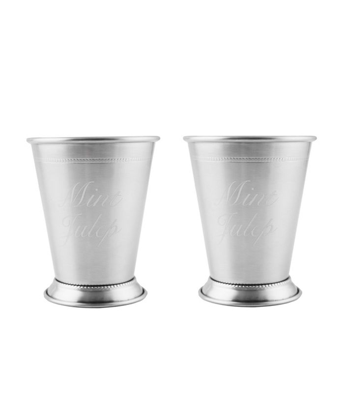 Cambridge - Stainless Steel Silver Mint Julep Cups, Set of 2