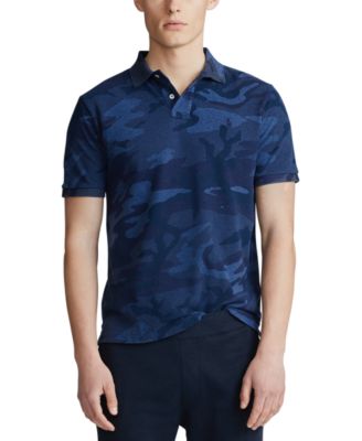 blue camo polo shirt