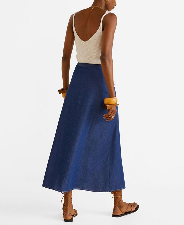 MANGO Dark Denim Skirt Macy's