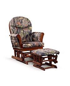 Home Deluxe Cushion 2-Piece Glider Chair and Ottoman Set