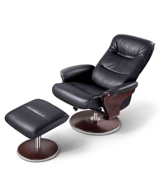 Milano Swivel Recliner and Ottoman