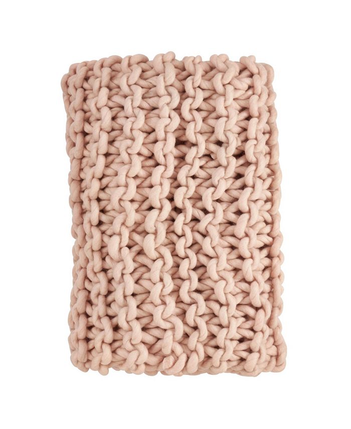 Saro Lifestyle Chunky Knit Throw Macy's
