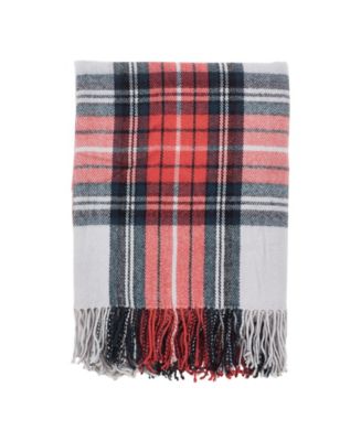 Saro Lifestyle Classic Plaid Throw & Reviews - Blankets & Throws - Bed ...