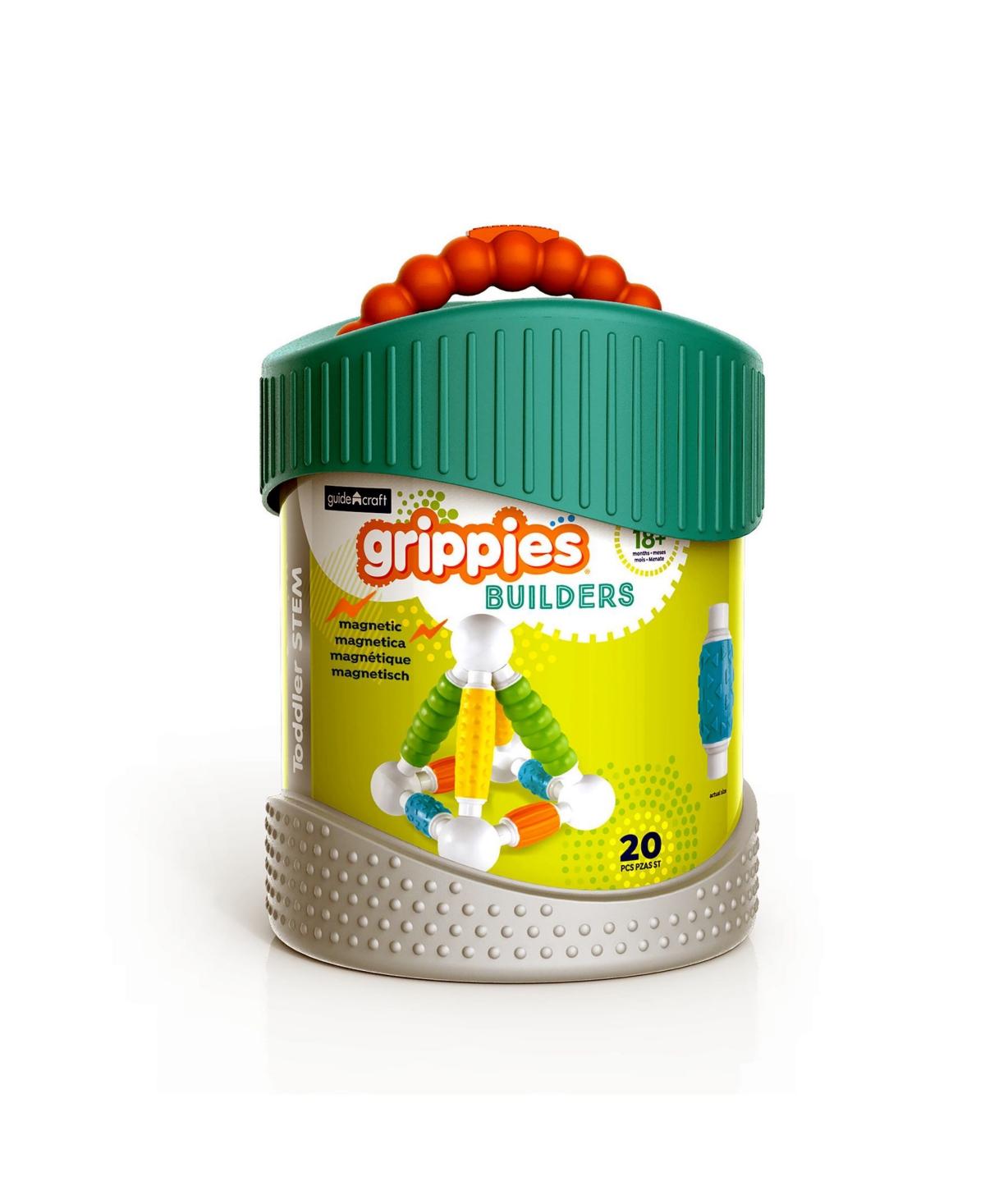 Guidecraft Builders - 20 Pieces Set - Multi-Color