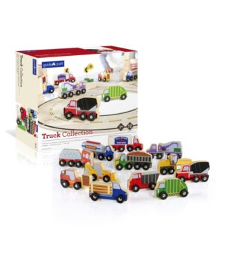 Guidecraft Wooden Truck Collection - Set of 12
