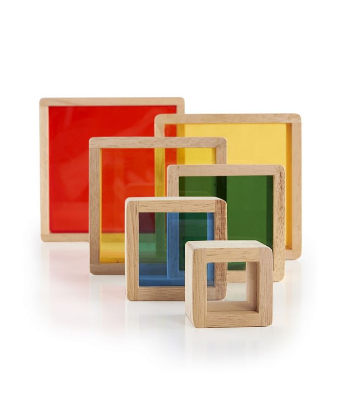 guidecraft stacking rainbow pyramid