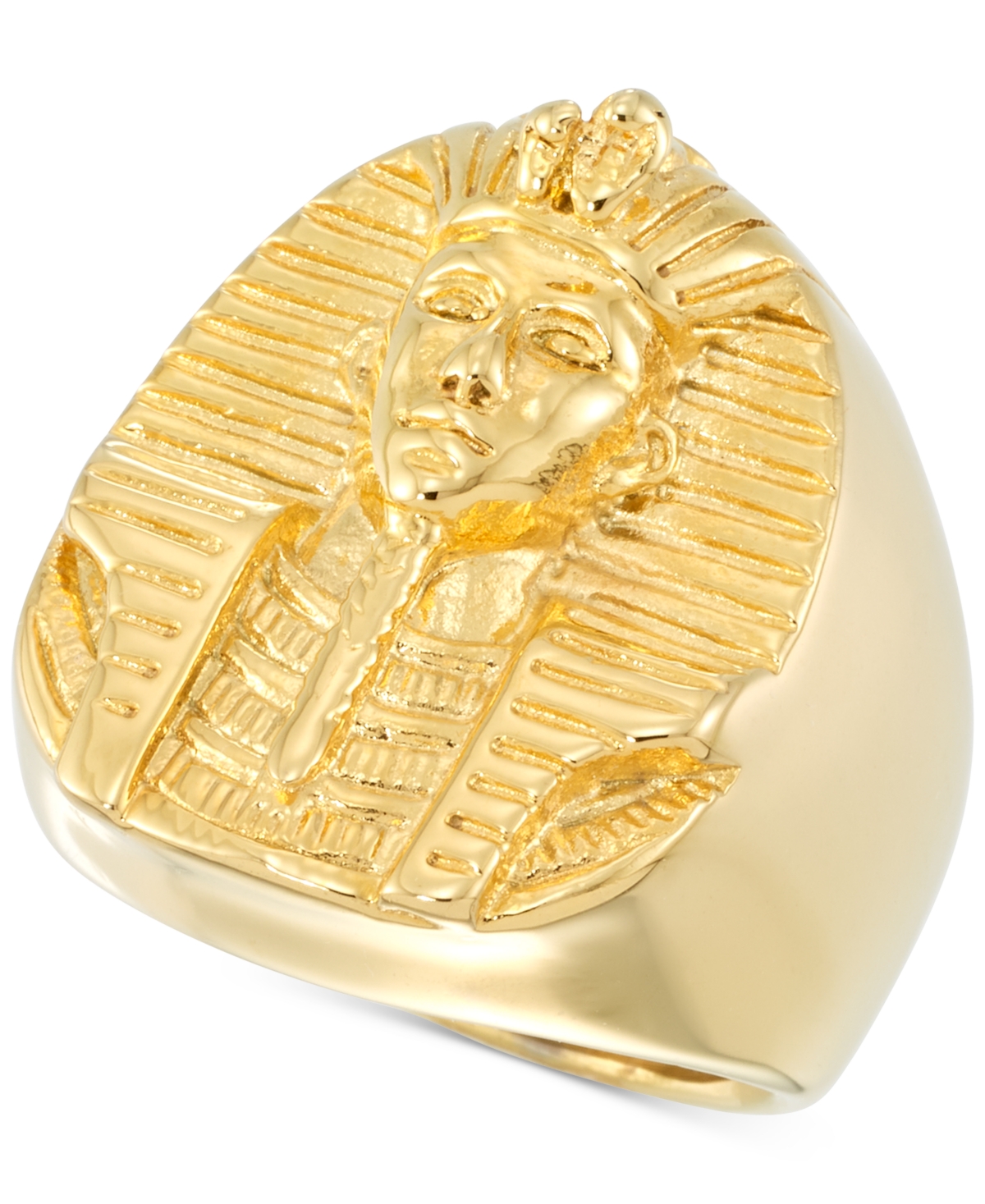 Smith Men's Pharaoh Ring in Yellow Ion-Plated Stainless Steel - Gold Tone