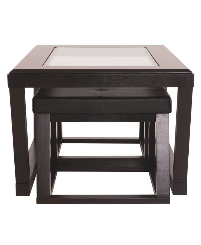 Signature Design By Ashley Ashley Furniture Kelton Coffee Table with Nesting Stools Macy's