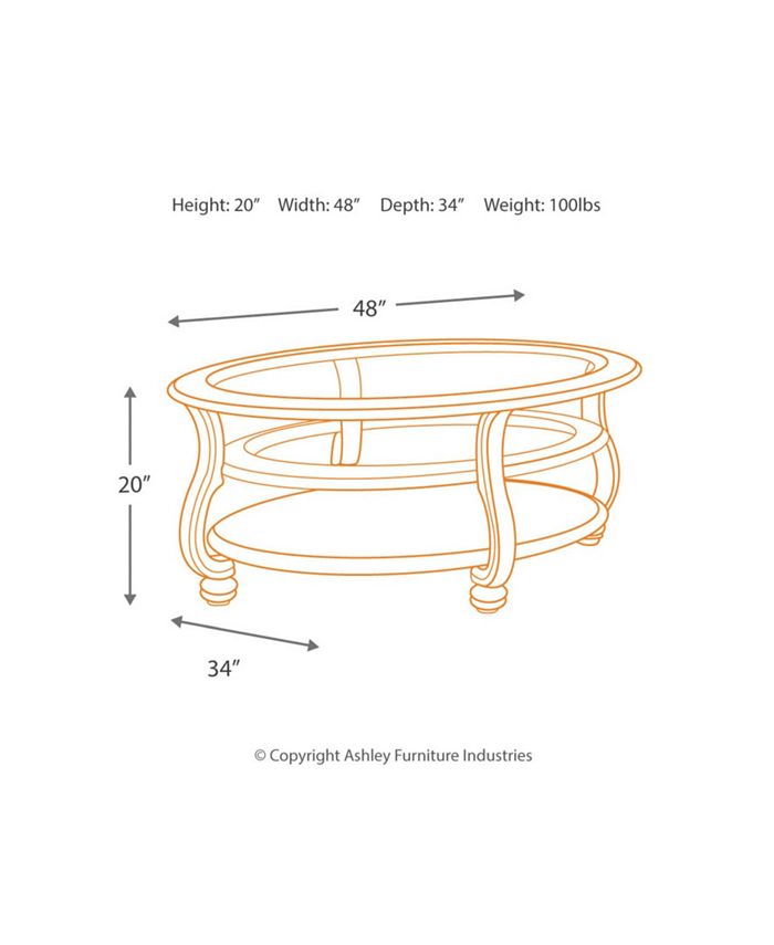 Signature Design By Ashley Ashley Furniture Coralayne Coffee Table Macy's