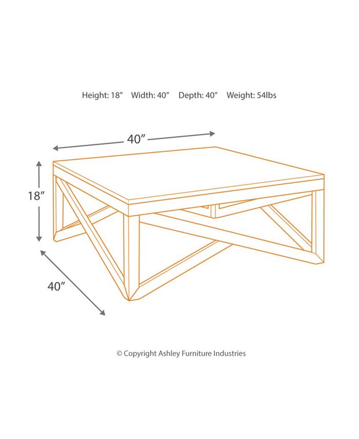 Signature Design By Ashley Ashley Furniture Haroflyn Coffee Table Macy's