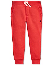 ⭐️⭐️⭐POLO RALPH LAUREN - RED OR GREY ACTIVE FLEECE DRAW STRING SWEAT PANTS  NWT