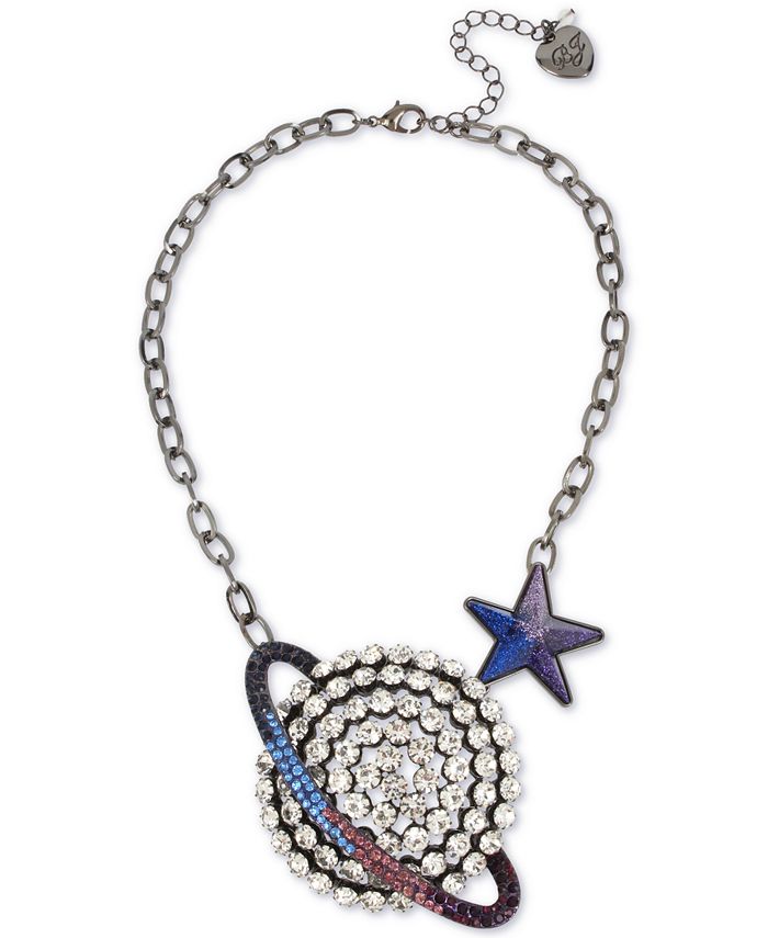 Betsey johnson best sale saturn necklace