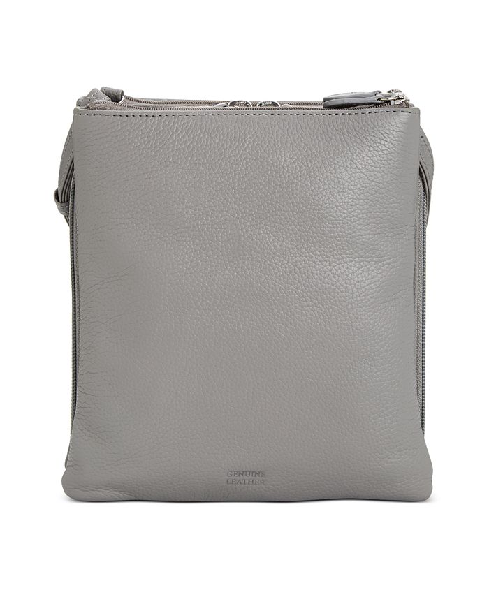Giani Bernini TripleZip Pebble Leather Dasher Crossbody, Created for