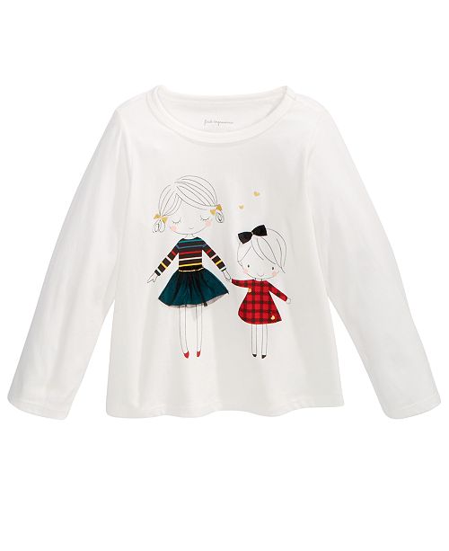 Baby Girls Sisters Print Cotton T Shirt Created For Macy S