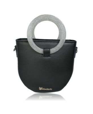 Milanblocks Circle Ring Handle Handbag Women Retro Leather Mini Crossbody Bag Macy s