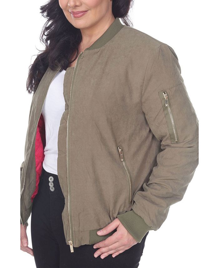 White Mark Plus Size Bomber Jacket & Reviews Jackets & Blazers