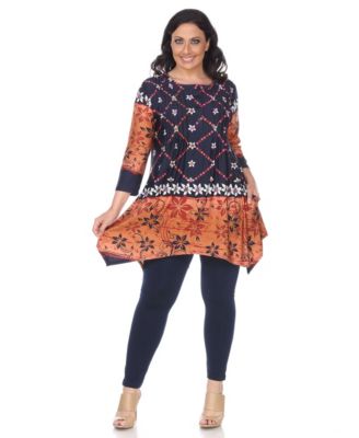 white mark plus size tops
