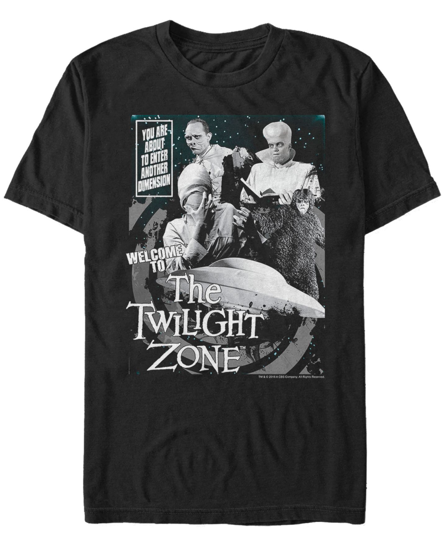 Мужская футболка Fifth Sun Twilight Zone CBS Entering Another Dimension Short Sleeve, цвет: Чёрный — фото 1
