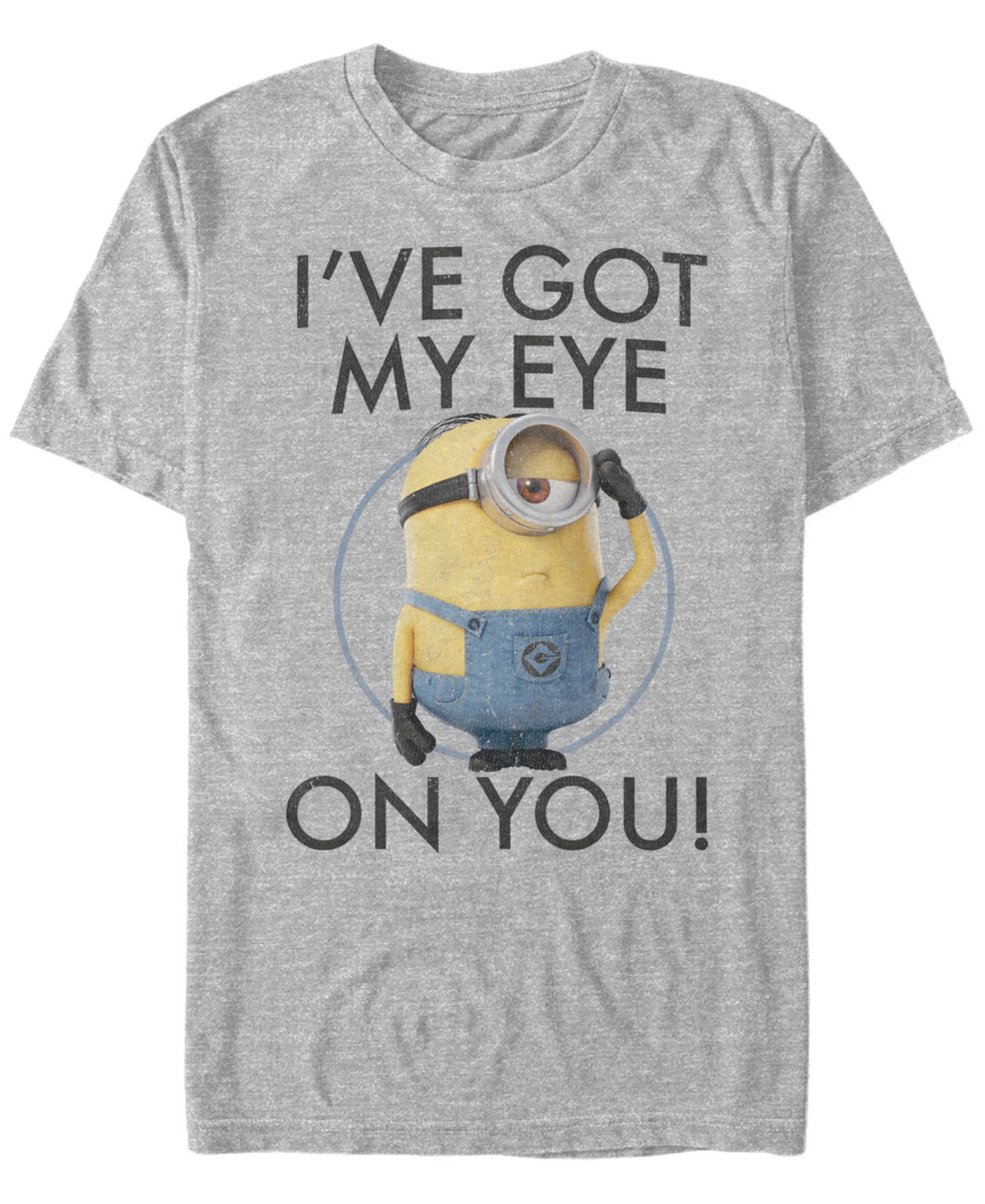 Мужская футболка Fifth Sun Minions Illumination Despicable Me Got My Eyes On You Short Sleeve, цвет: Меланжевый — фото 1