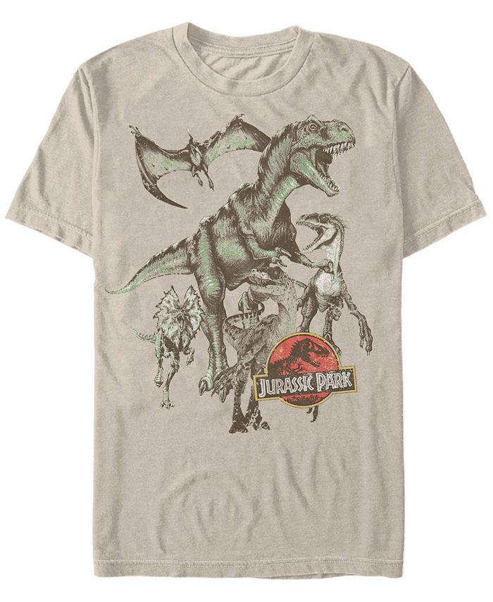 At understrege Pump hvis du kan Fifth Sun Jurassic Park Men's Retro Dinosaur Group Short Sleeve T-Shirt -  Macy's
