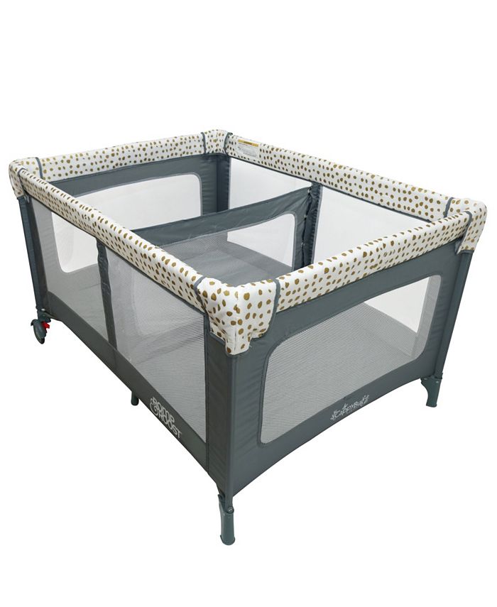 Romp & Roost Luxe Play Yard Gold Tone Pods Macy